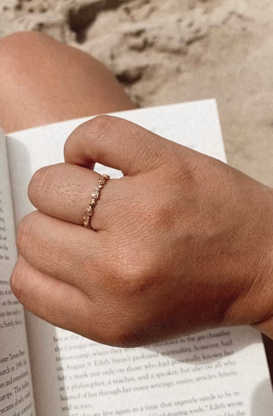 Mystical Rose Ring in 18k Gold Plated