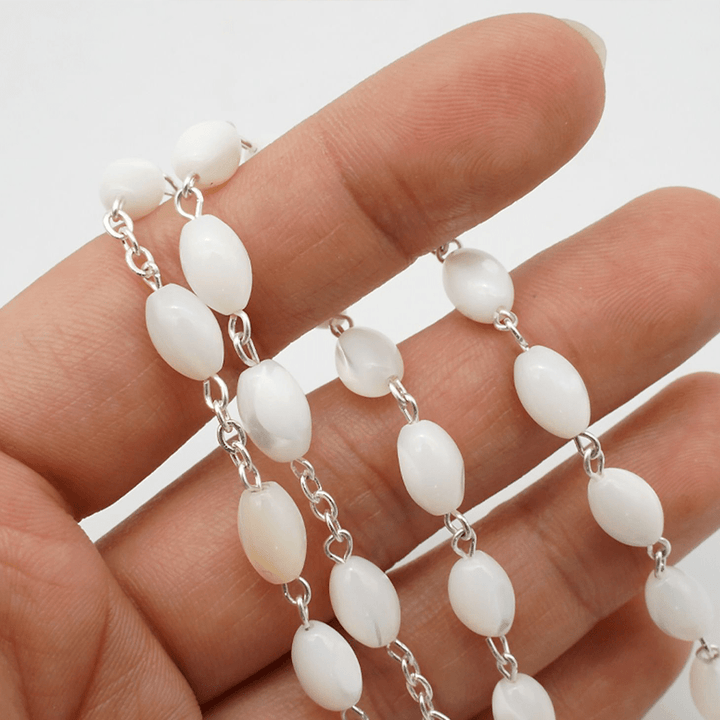 Blessed Virgin Mary Catholic Mother-of-Pearl Rosary