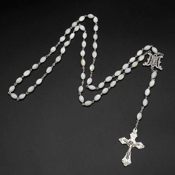 Blessed Virgin Mary Catholic Mother-of-Pearl Rosary