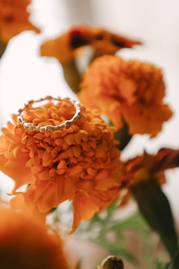 Mystical Rose Ring in 18k Gold Plated