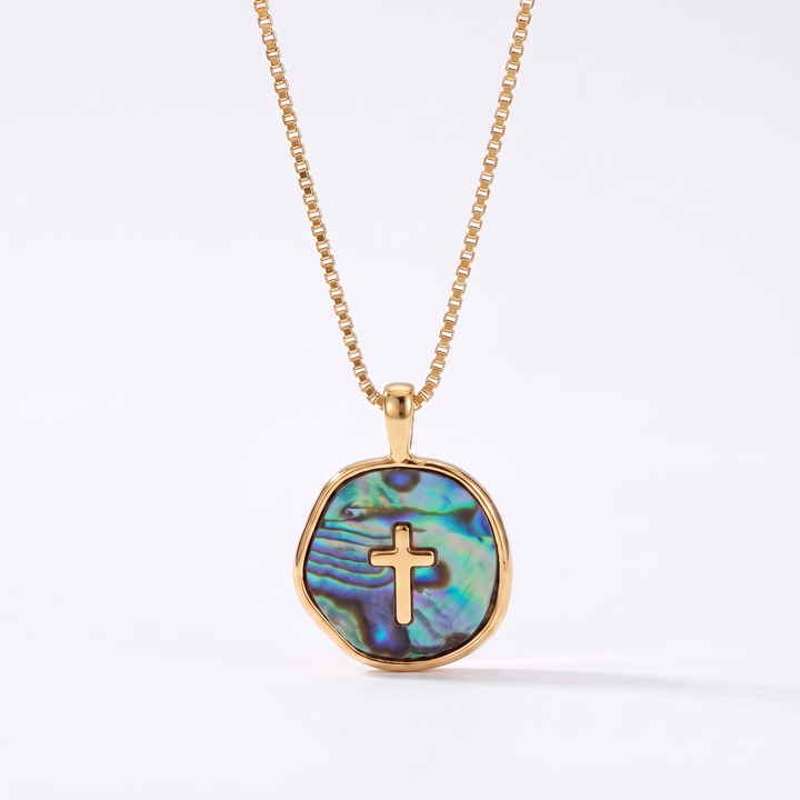 Aurora Light Cross Necklace