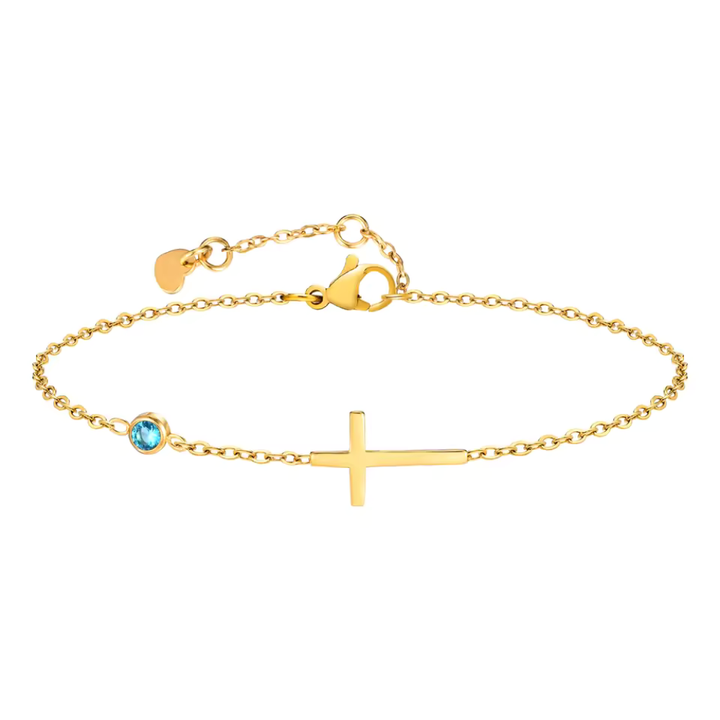 Healing Cross Gemstone Bracelet