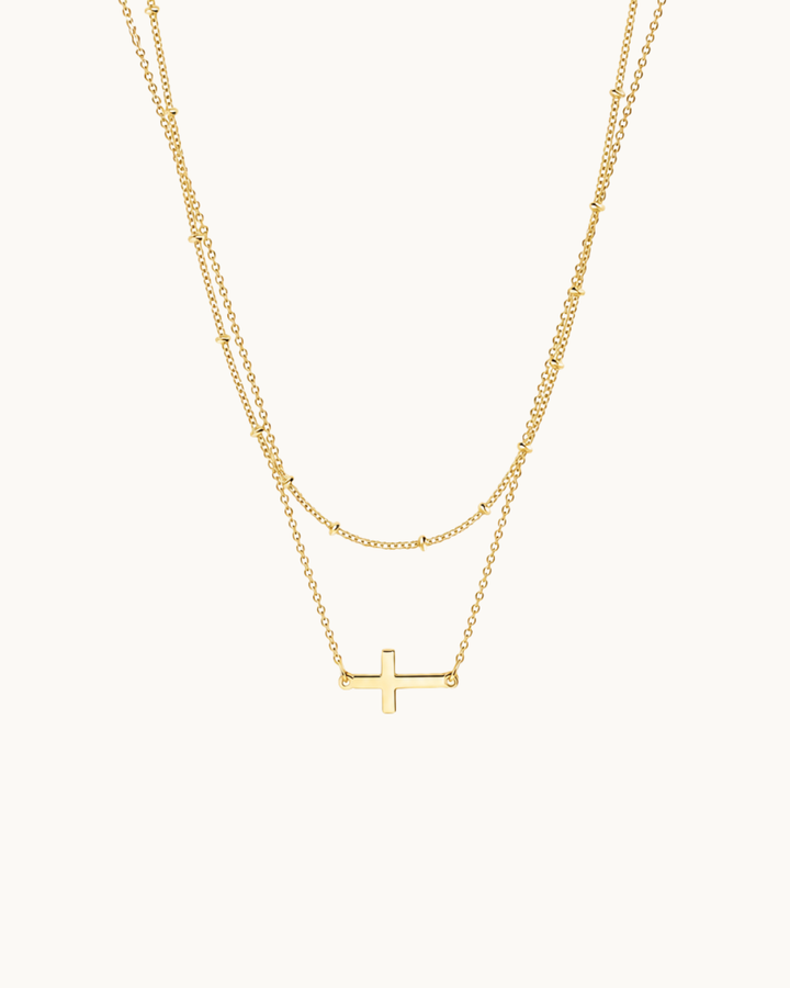 Elora Double Chain Cross