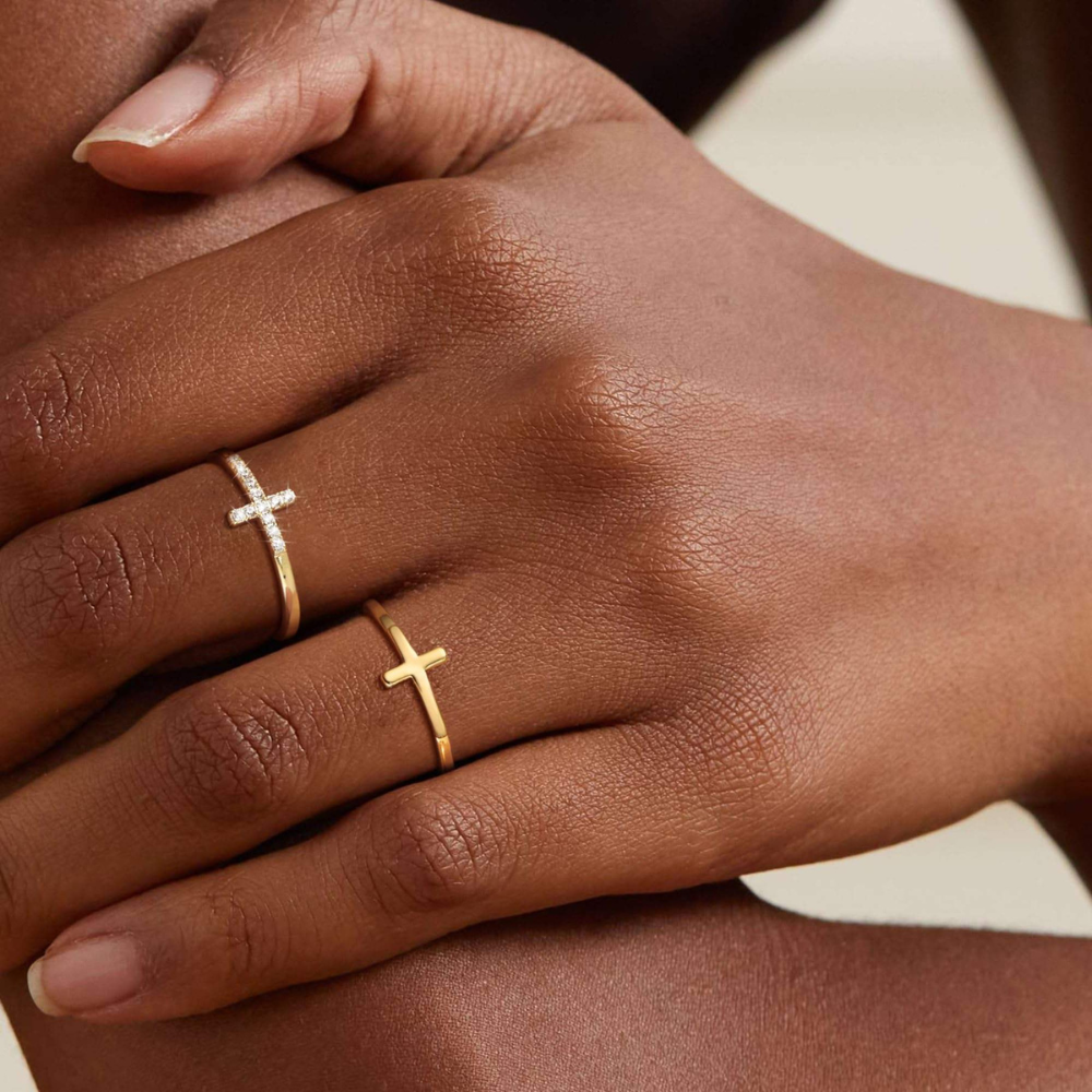 Eternal Cross Ring Set