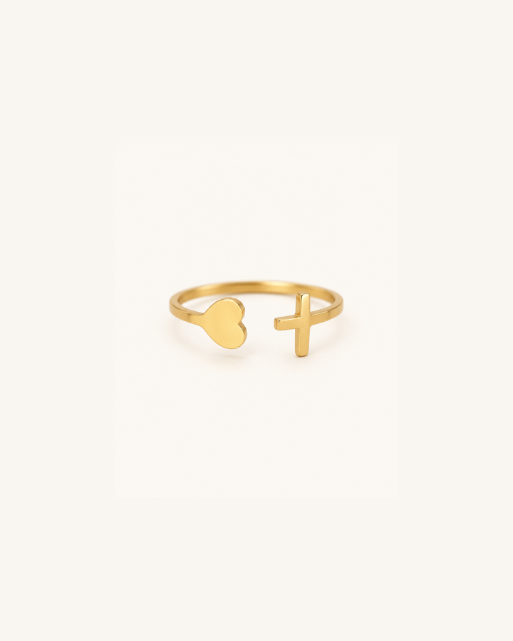 He Is Within Her Heart Ring