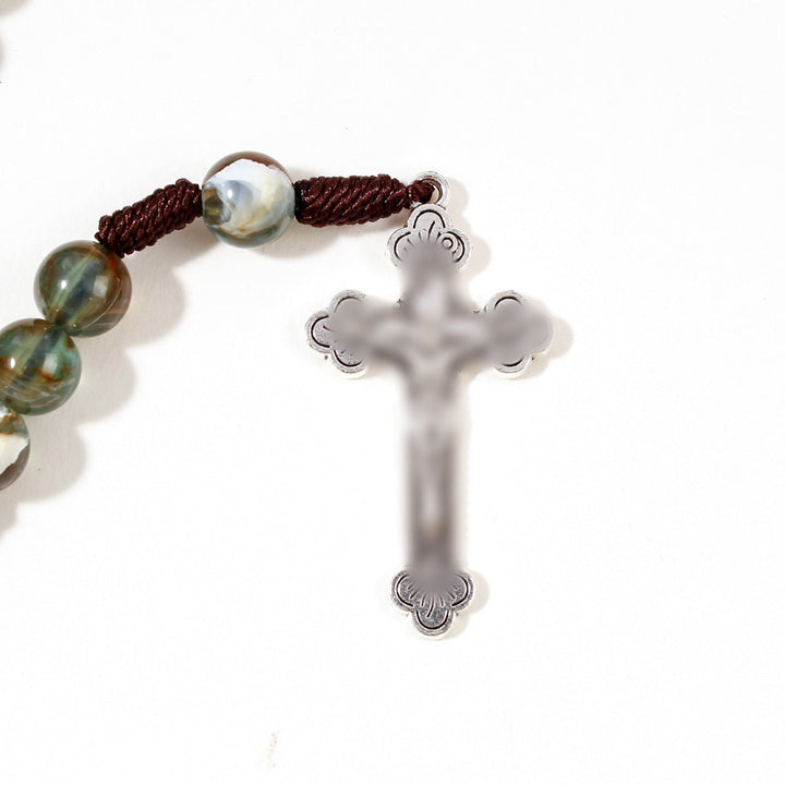 St. Christopher Medal Multicolor Rosary