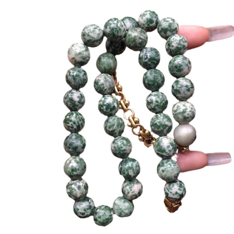 Natural Matte Sandstone Faith Rosary with Bronze Crucifix & Our Lady