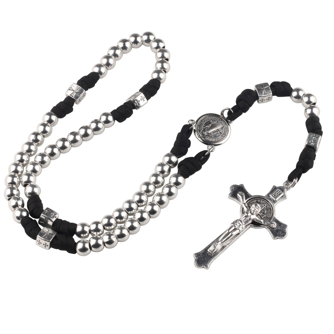 Four-Leaf Clover Crucifix Paracord Rosary