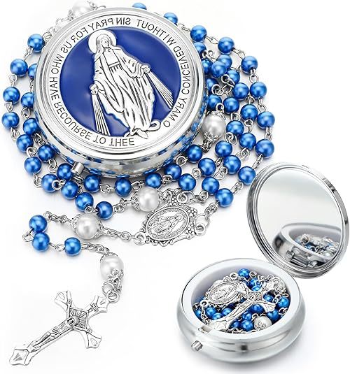 Enamel Holy Spirit Catholic Rosary