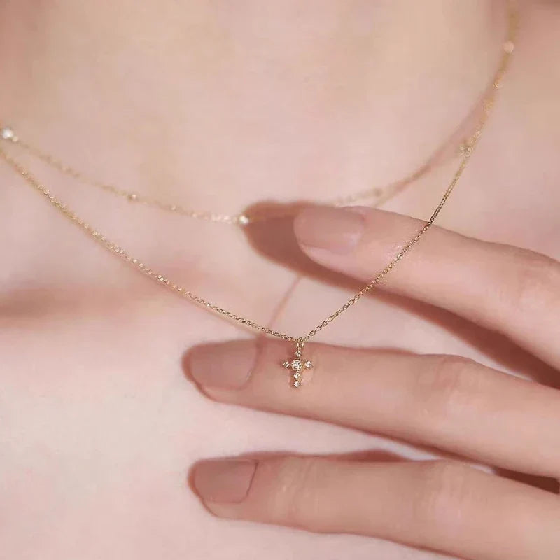 Whisper Cross Necklace