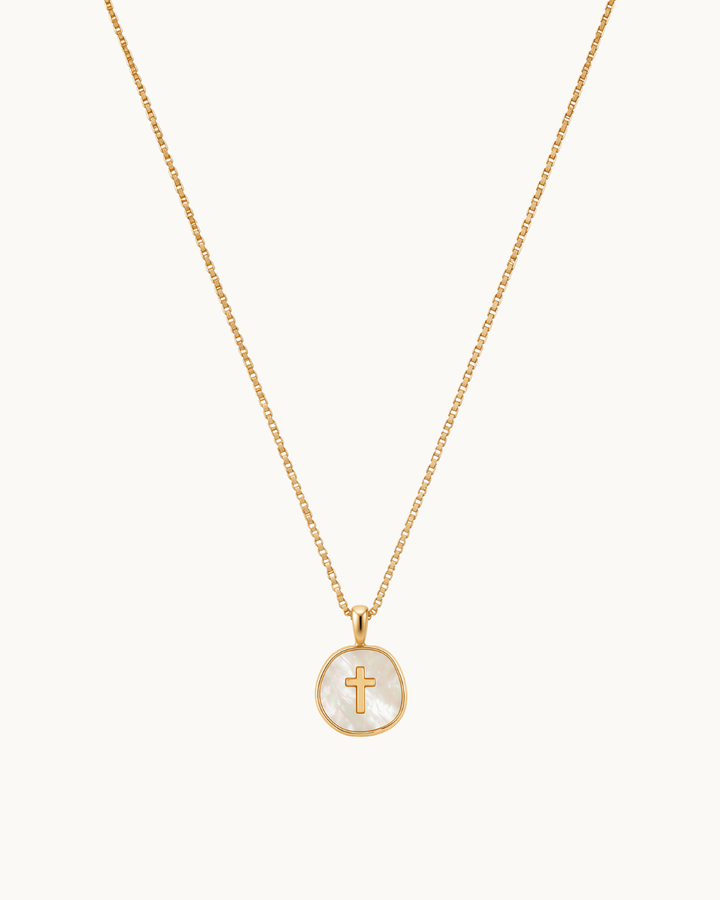 Seraphine Seashell Cross Necklace