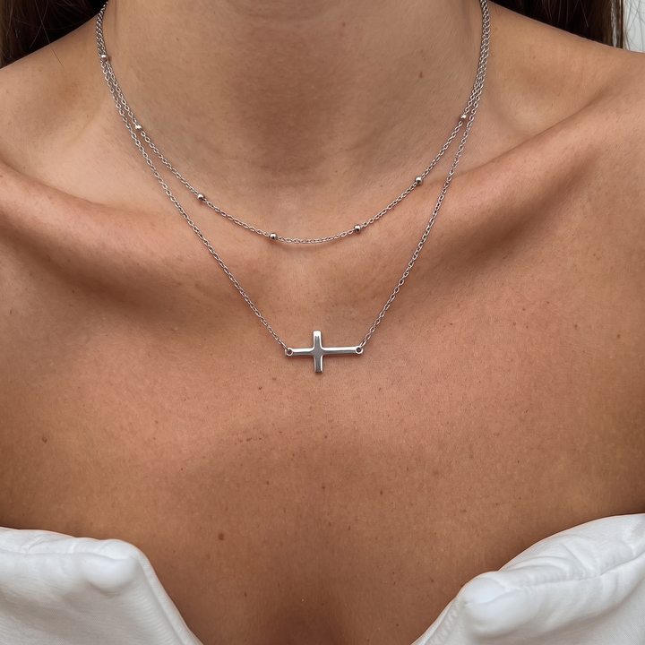 Elora Double Chain Cross
