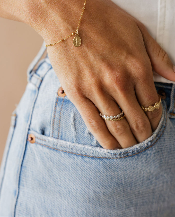Mystical Rose Ring in 18k Gold Plated