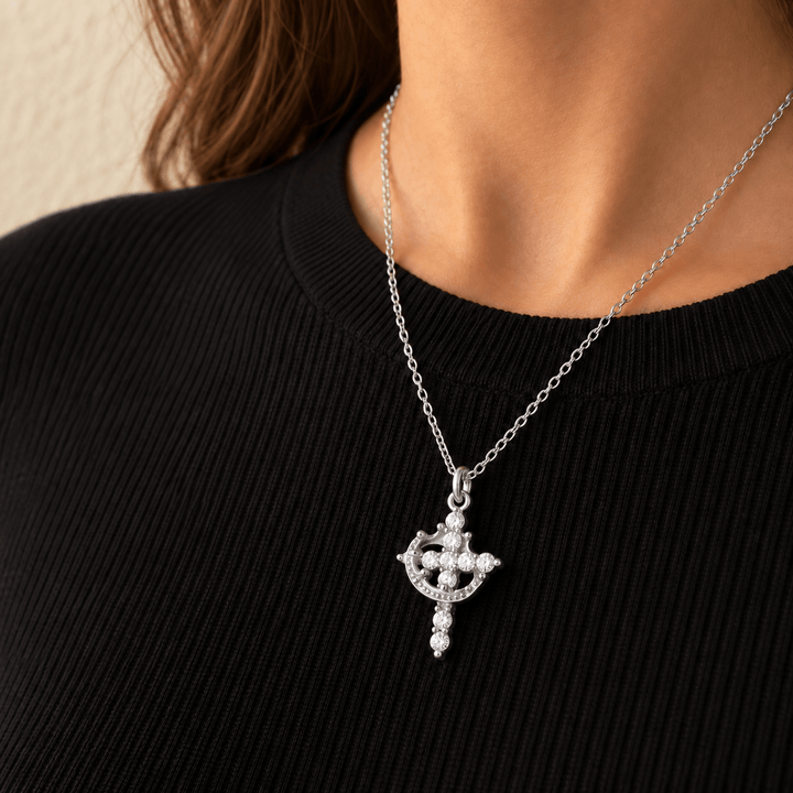 Cross & Crown Necklace