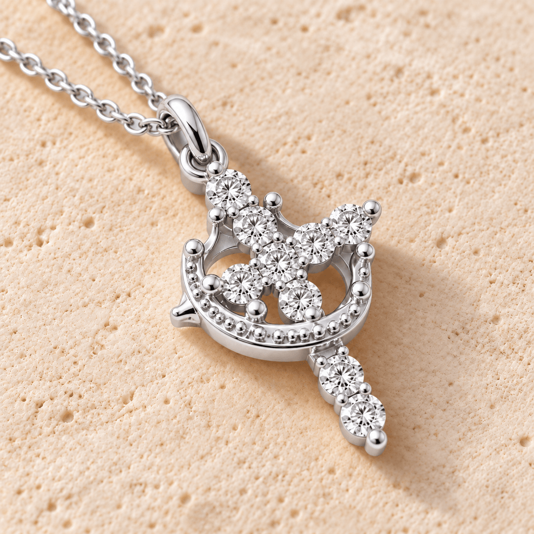 Cross & Crown Necklace