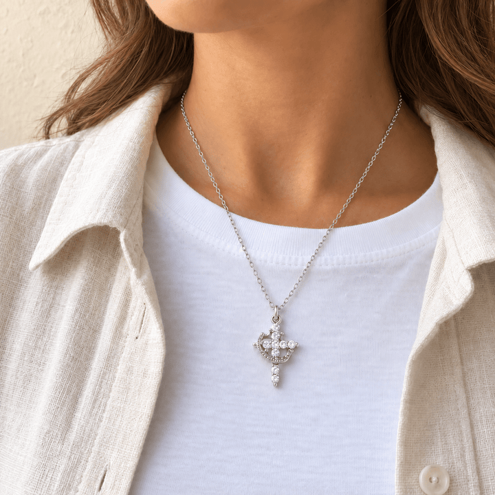 Cross & Crown Necklace