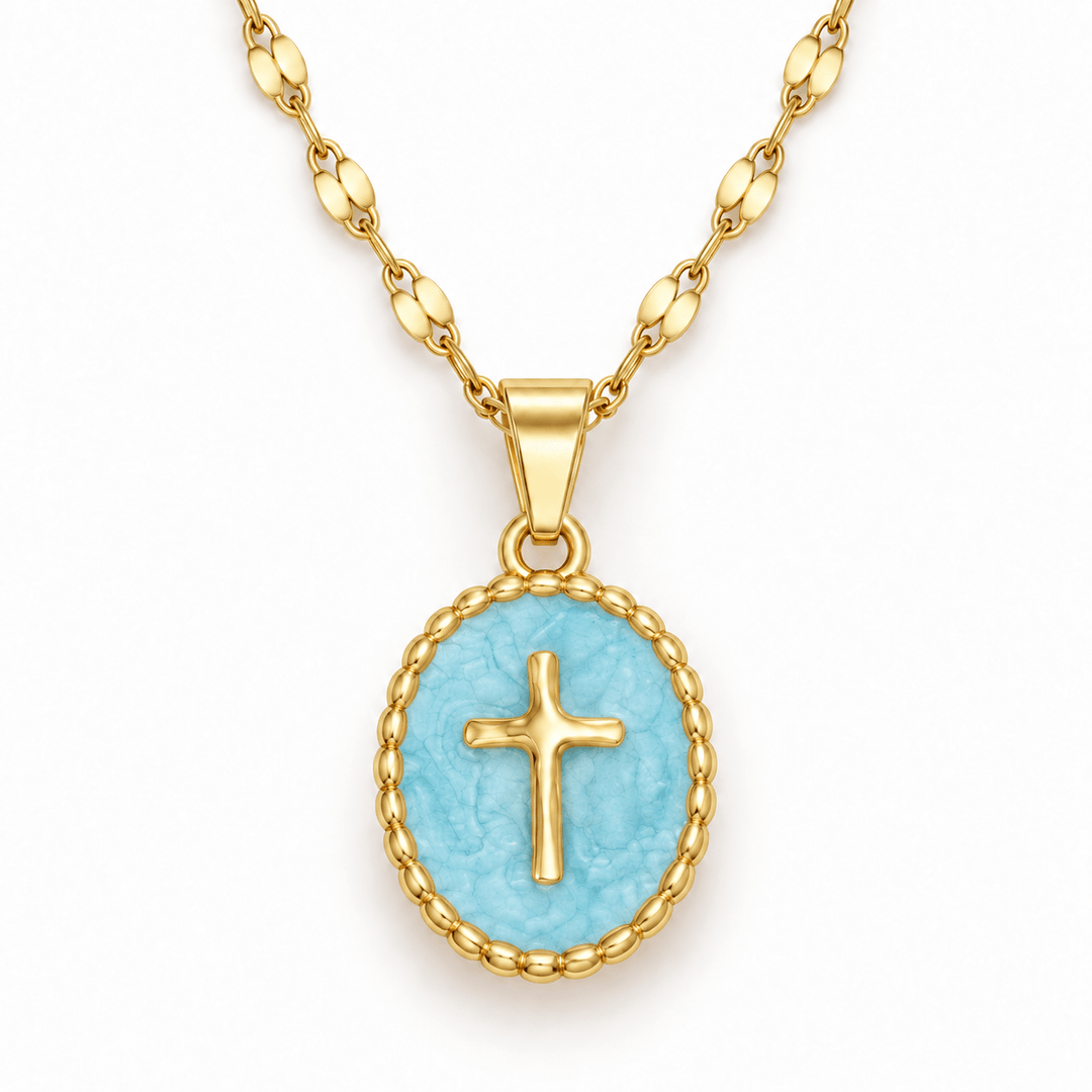 Enamel Cross Necklace