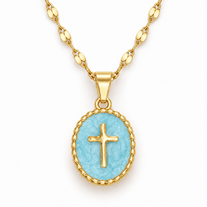 Enamel Cross Necklace