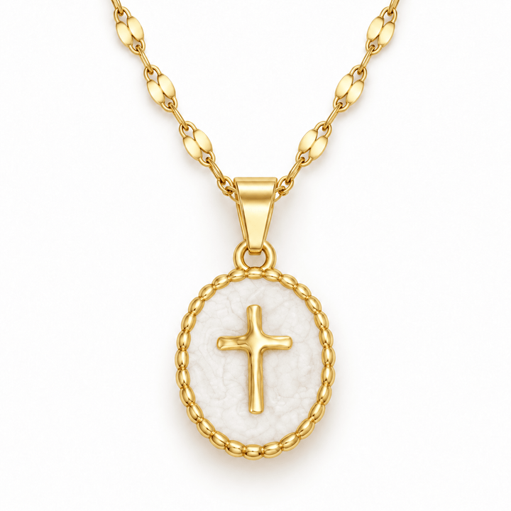Enamel Cross Necklace
