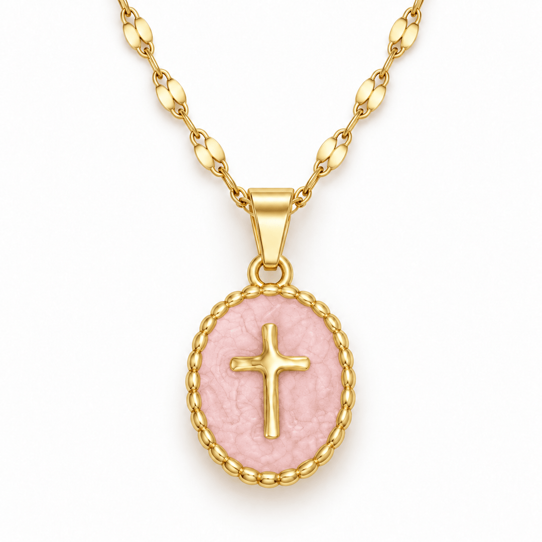 Enamel Cross Necklace