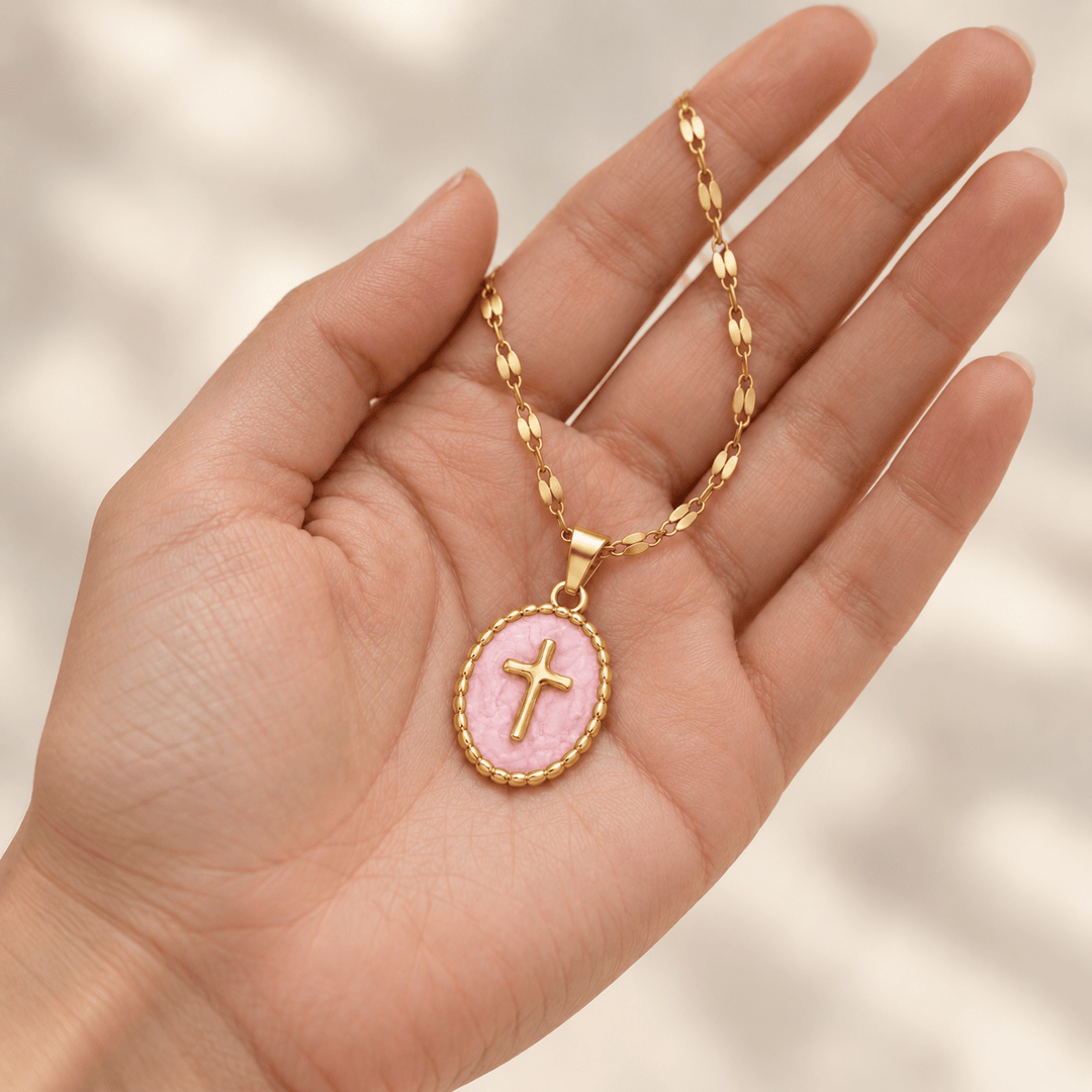 Enamel Cross Necklace