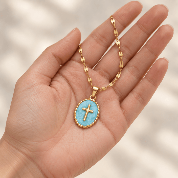 Enamel Cross Necklace