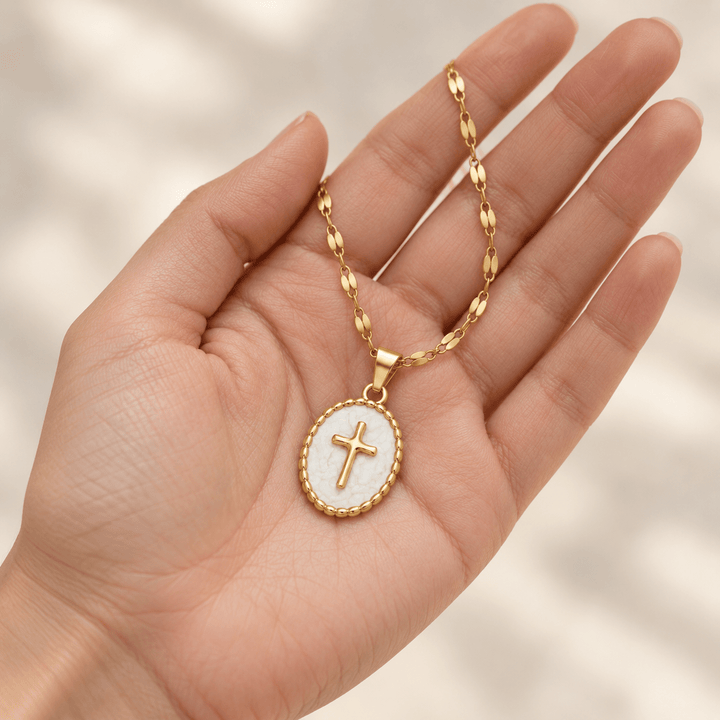Enamel Cross Necklace