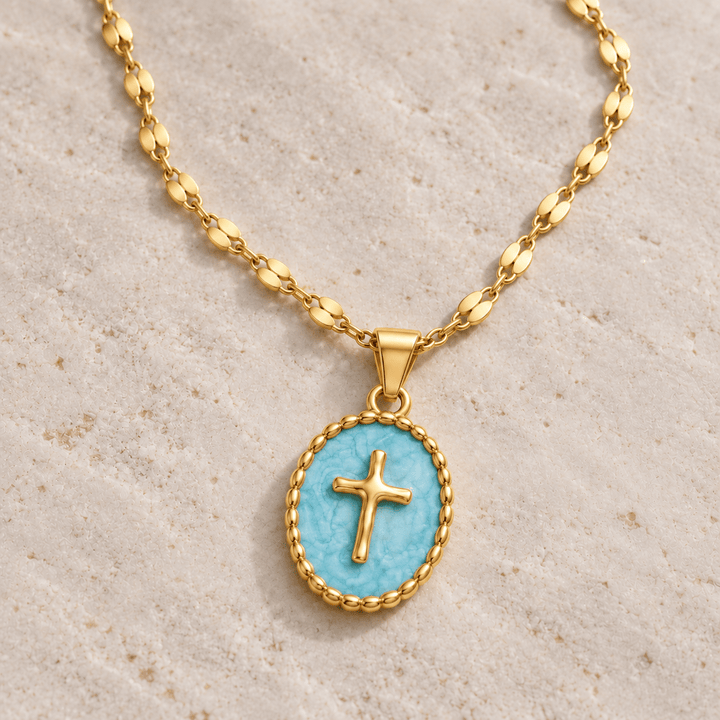 Enamel Cross Necklace