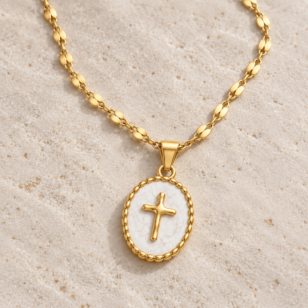 Enamel Cross Necklace