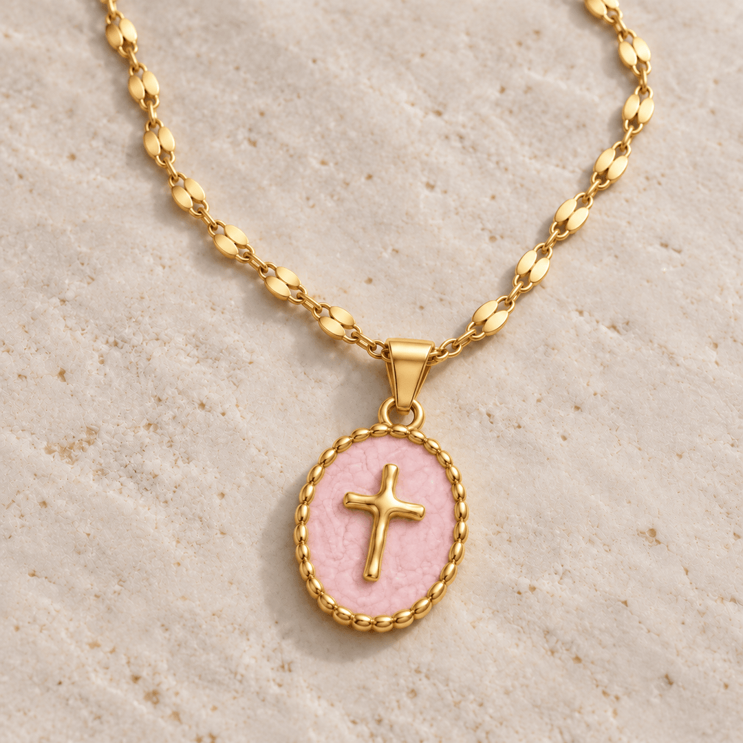 Enamel Cross Necklace