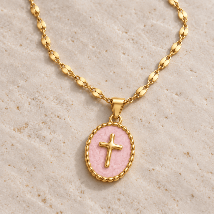 Enamel Cross Necklace