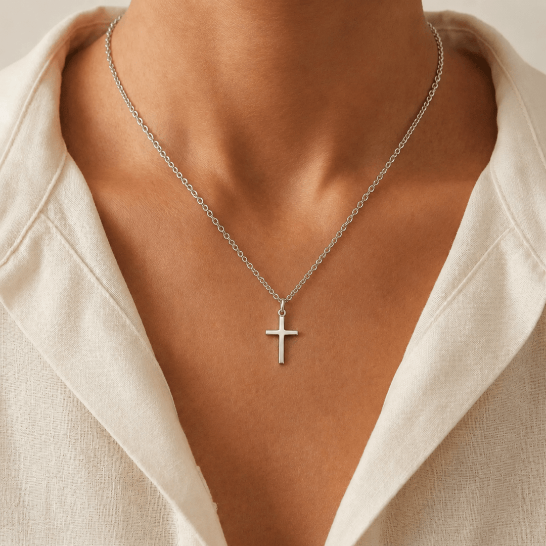 Her Cross Necklace