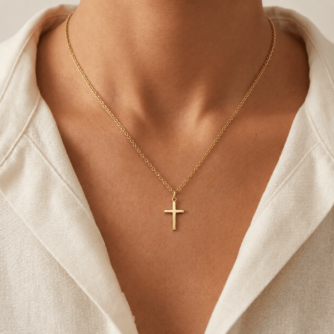 Her Cross Necklace