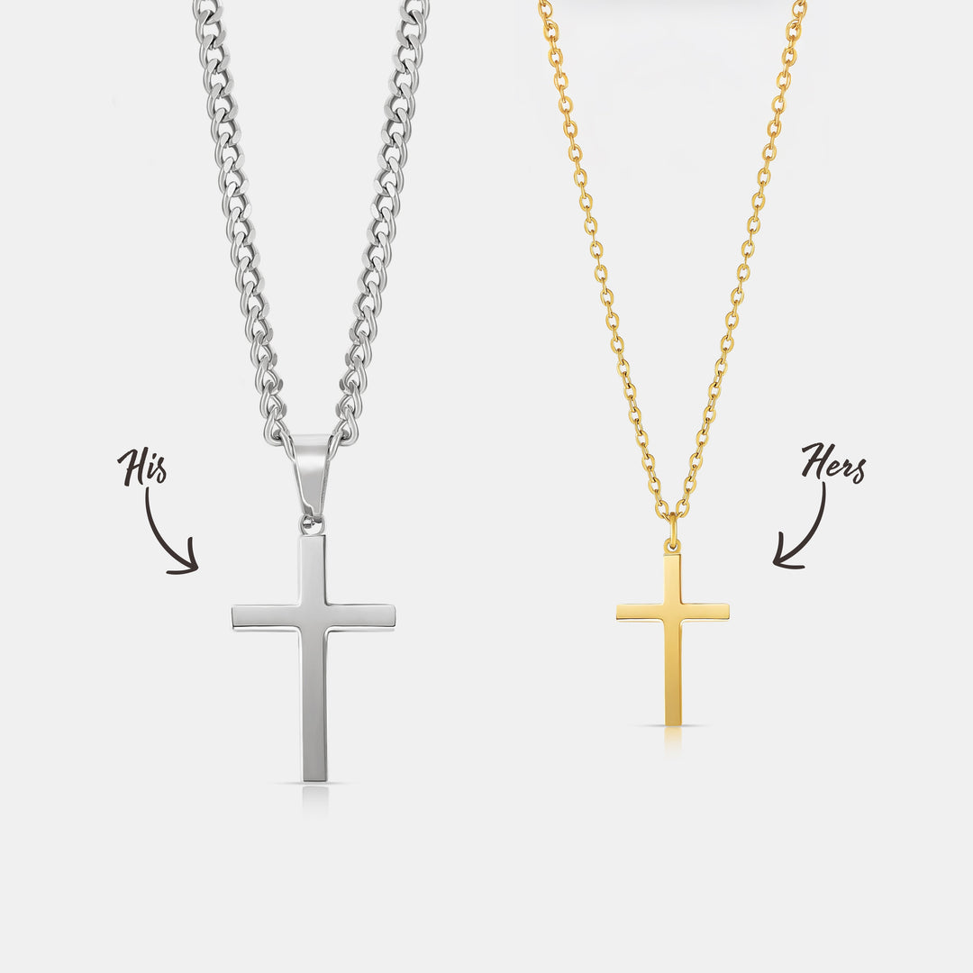 His & Hers Cross (Gold)
