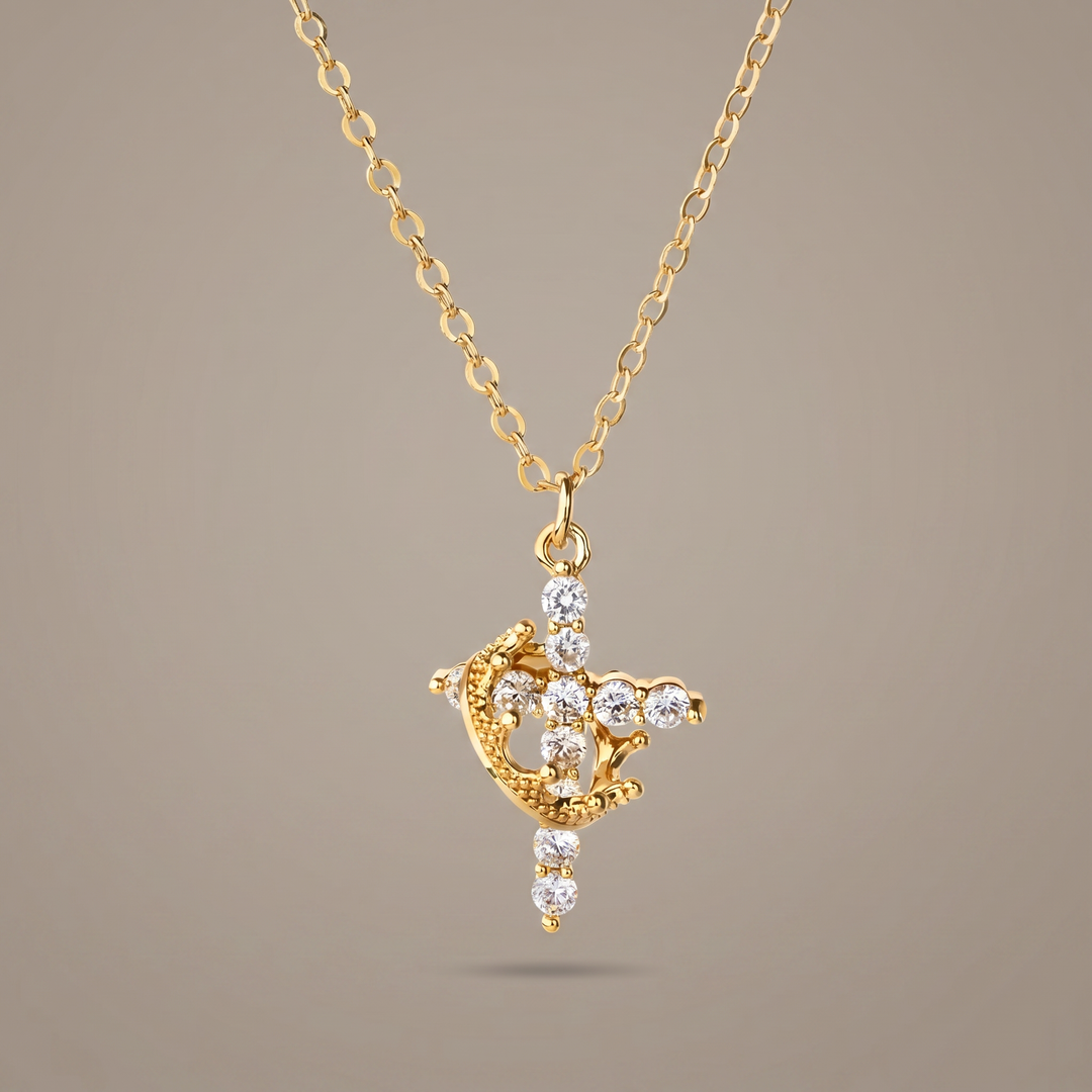 Cross Crown Necklace