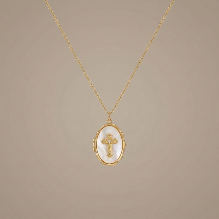 Cross Locket Necklace