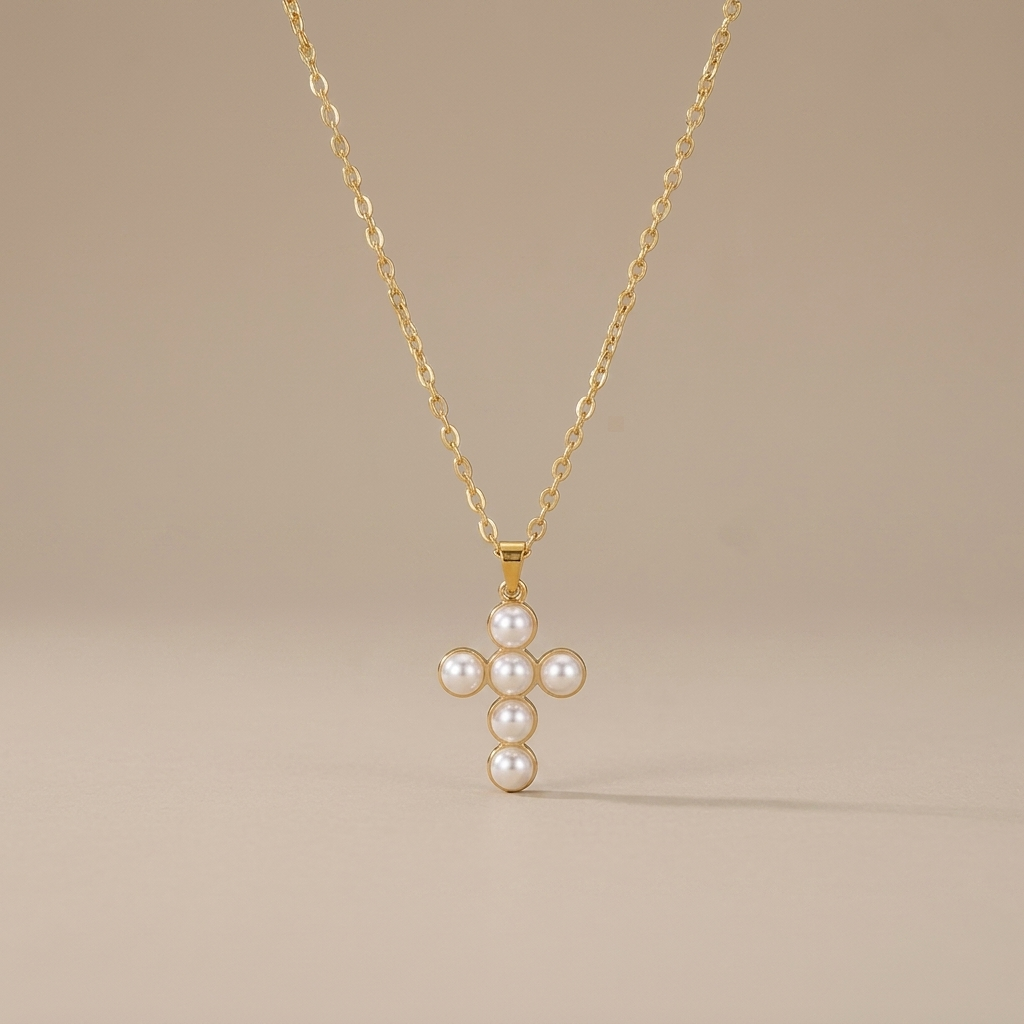 Halo Pearl Necklace