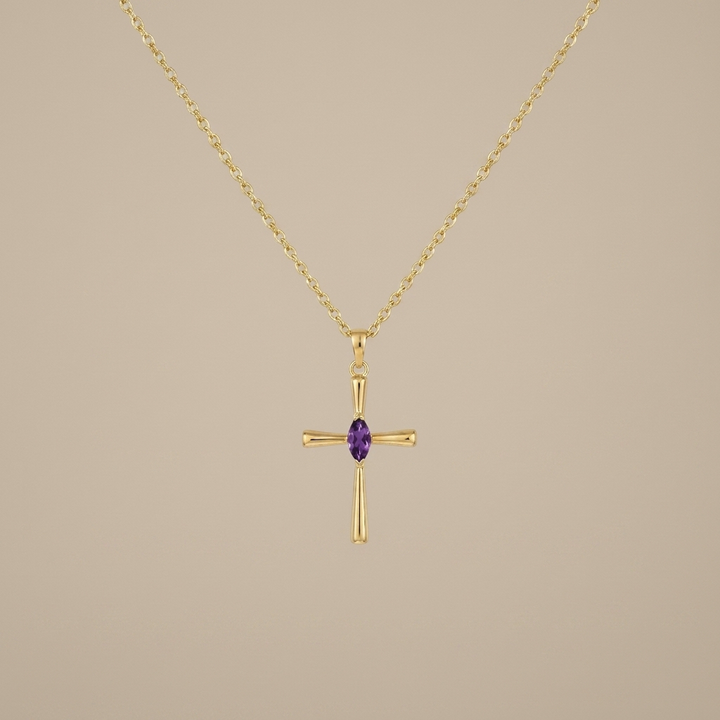 Birthstone Faith Necklace