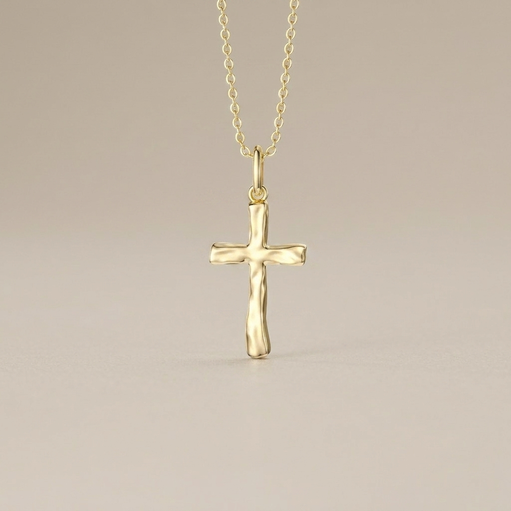 Liquid Cross Necklace
