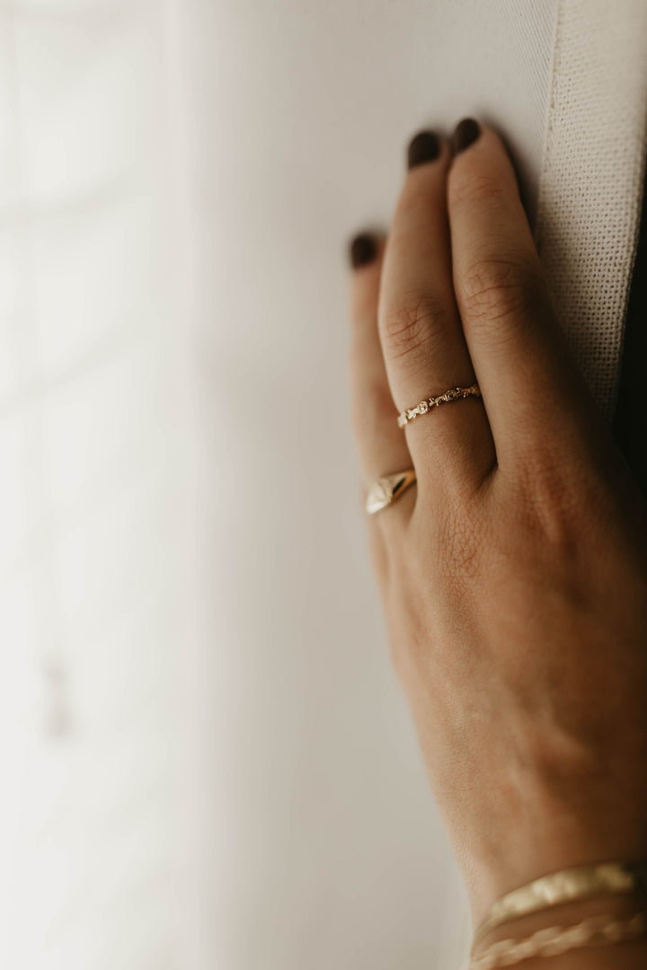 Mystical Rose Ring in 18k Gold Plated