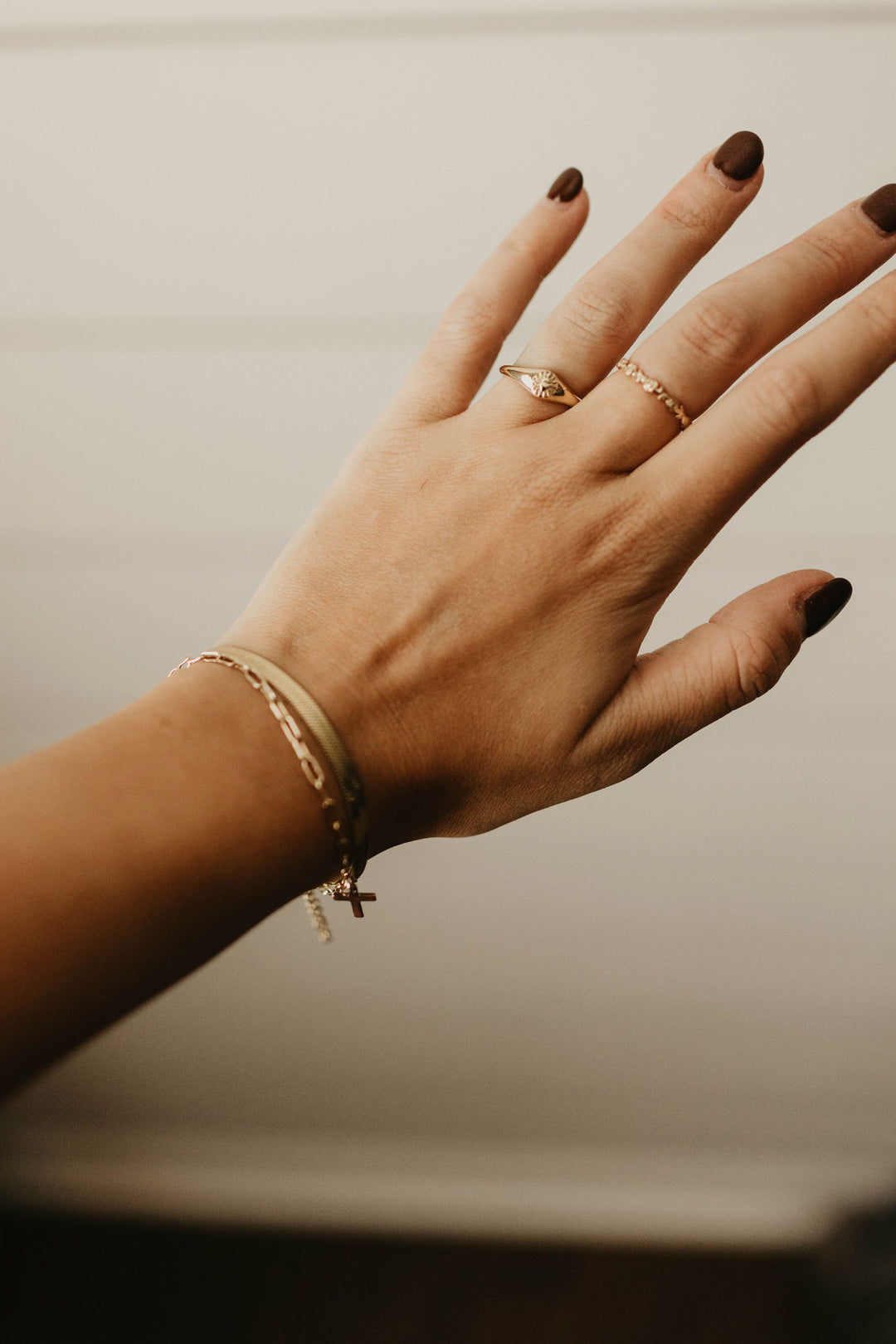 Mystical Rose Ring in 18k Gold Plated