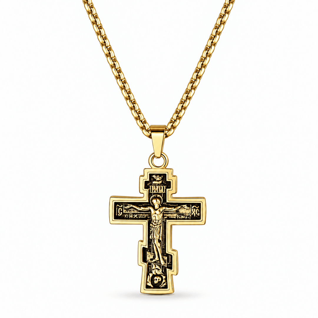 Russian Orthodox Cross Necklace