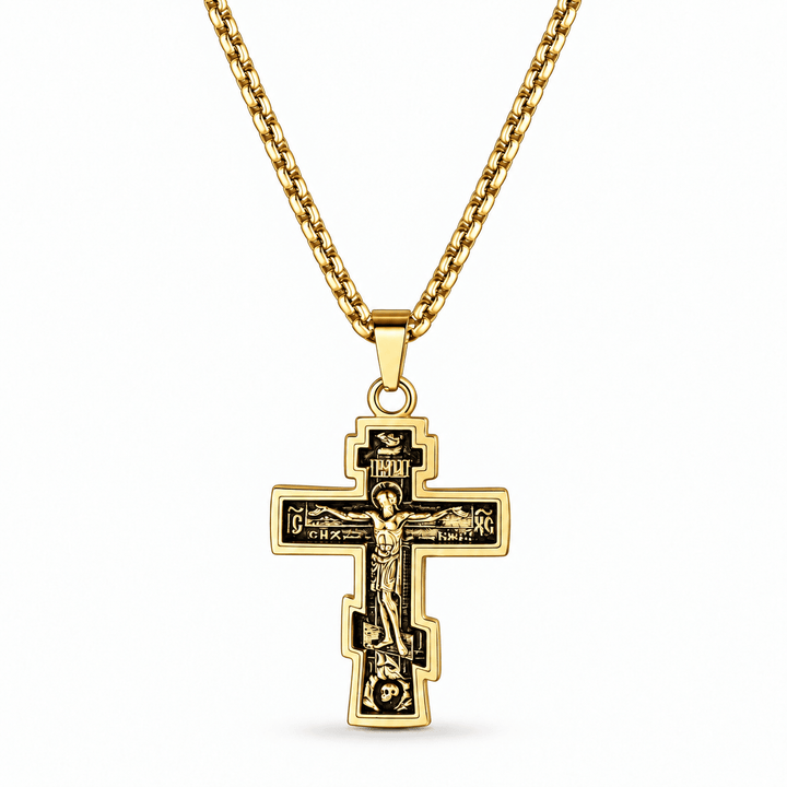 Russian Orthodox Cross Necklace