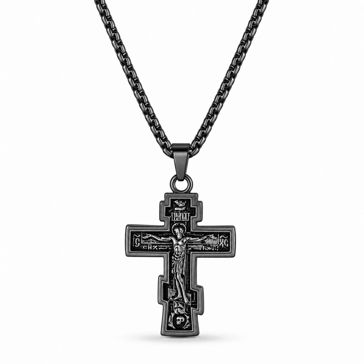 Russian Orthodox Cross Necklace