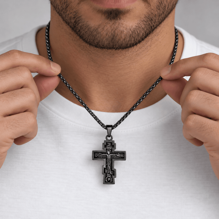 Russian Orthodox Cross Necklace