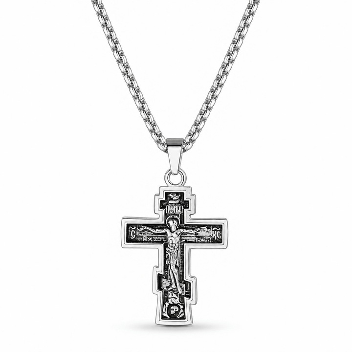 Russian Orthodox Cross Necklace