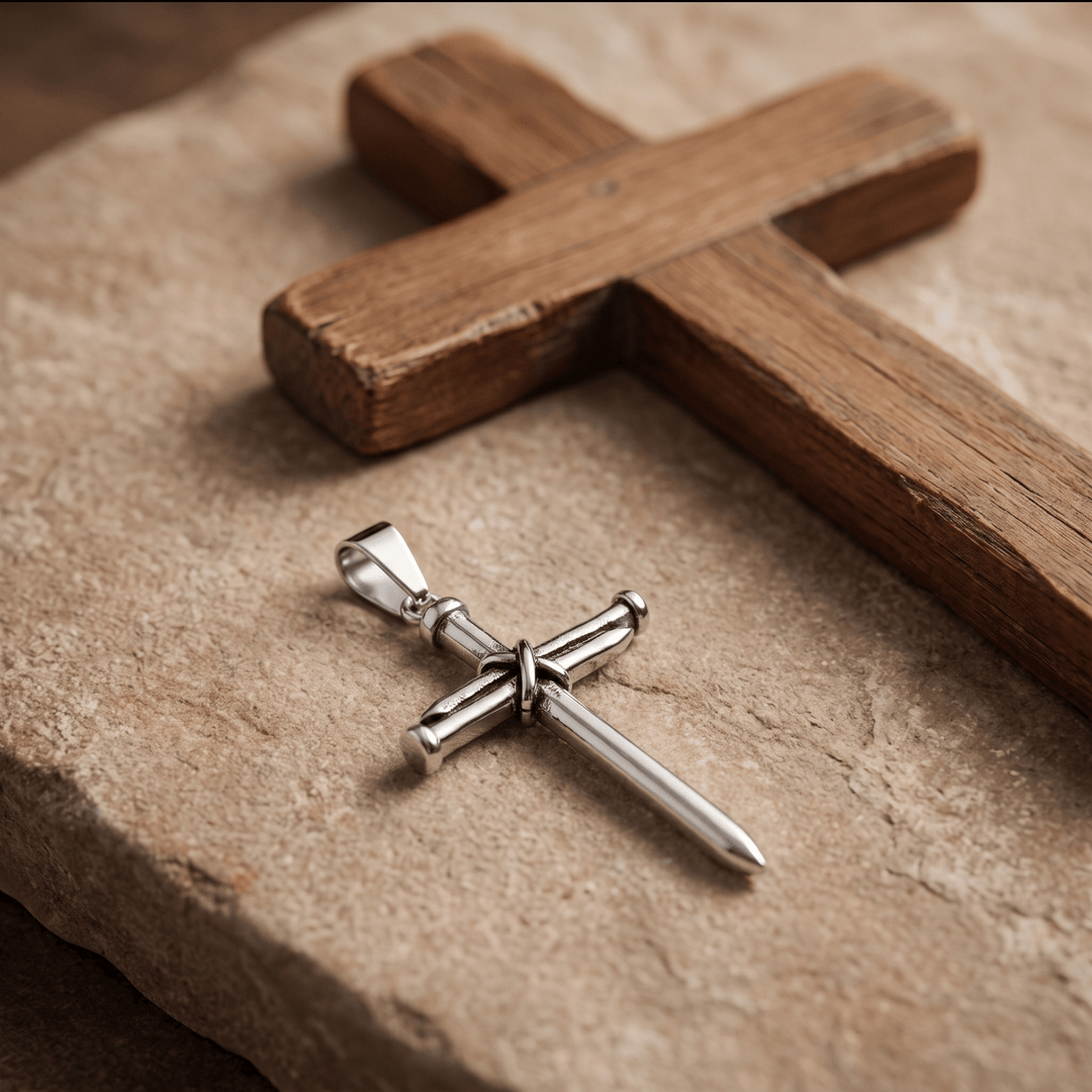 Three Nails Cross Necklace