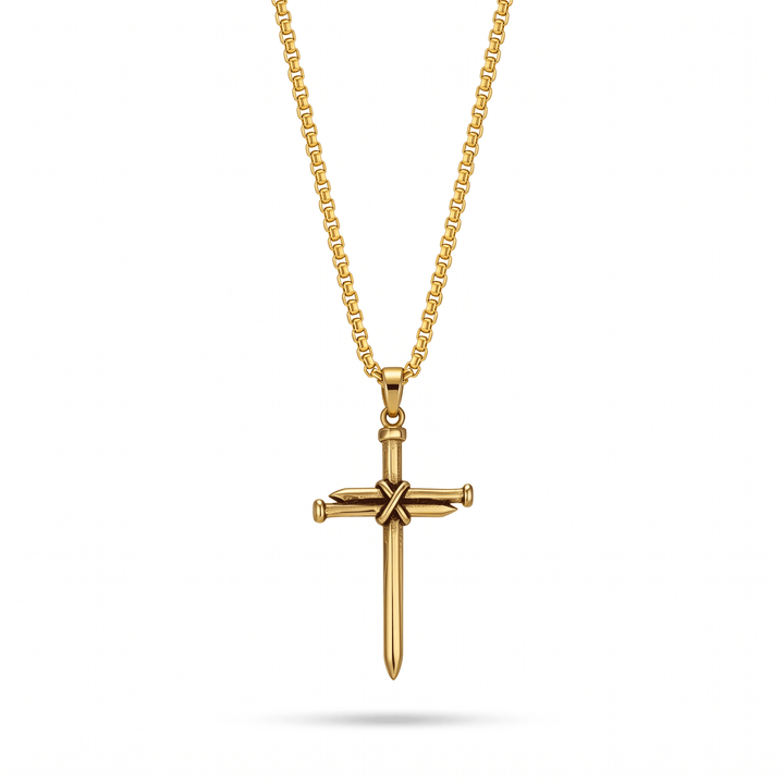 Three Nails Cross Necklace