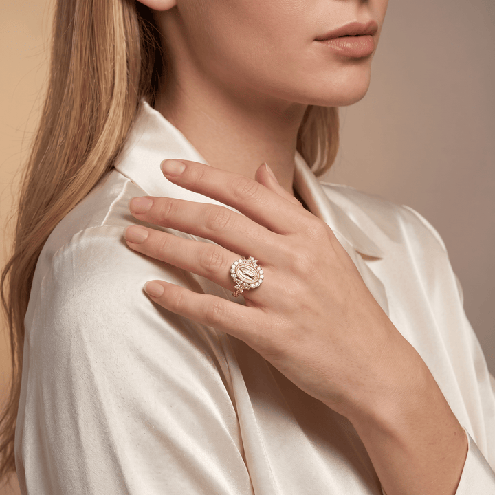 Virgin Mary Emblem Ring