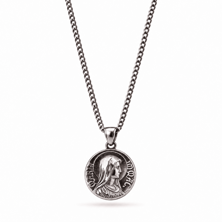 Virgin Mary Quarter Necklace